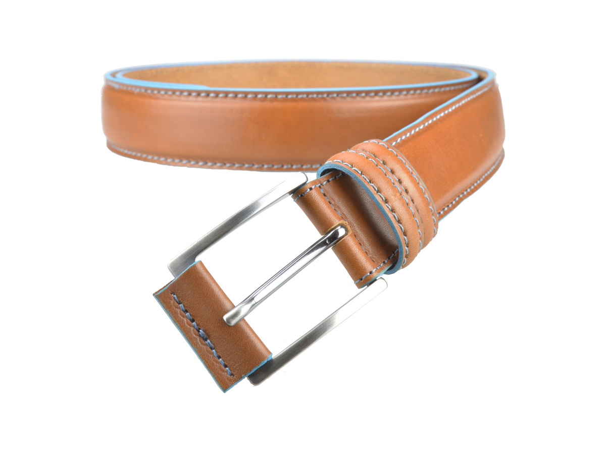 Suit belt light honey color for men